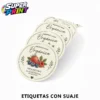 ETIQUETAS CON SUAJE Etiquetas