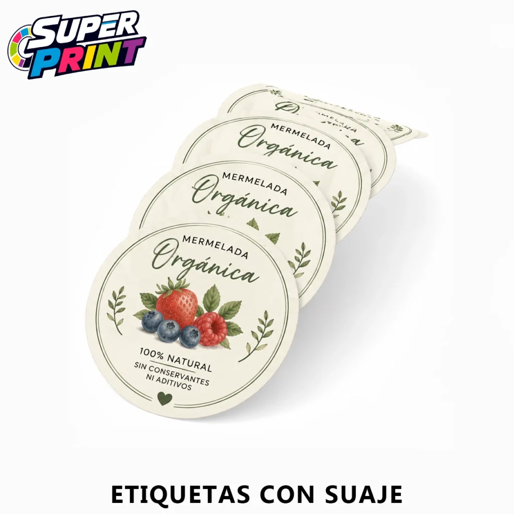 ETIQUETAS CON SUAJE Etiquetas