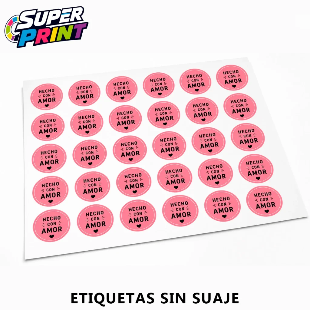 ETIQUETAS SIN SUAJE Etiquetas
