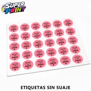 ETIQUETAS SIN SUAJE Etiquetas