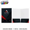 FOLDER COUCHE 300GR 1 VISTA CON SOLAPA Folder Impreso Tamaño Carta