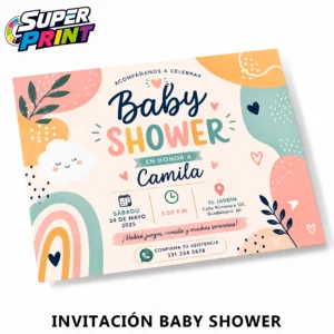 INVITACION BABY SHOWER Invitaciones