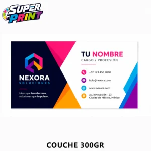Tarjetas de Presentación Personalizadas 9 x 5 cm
