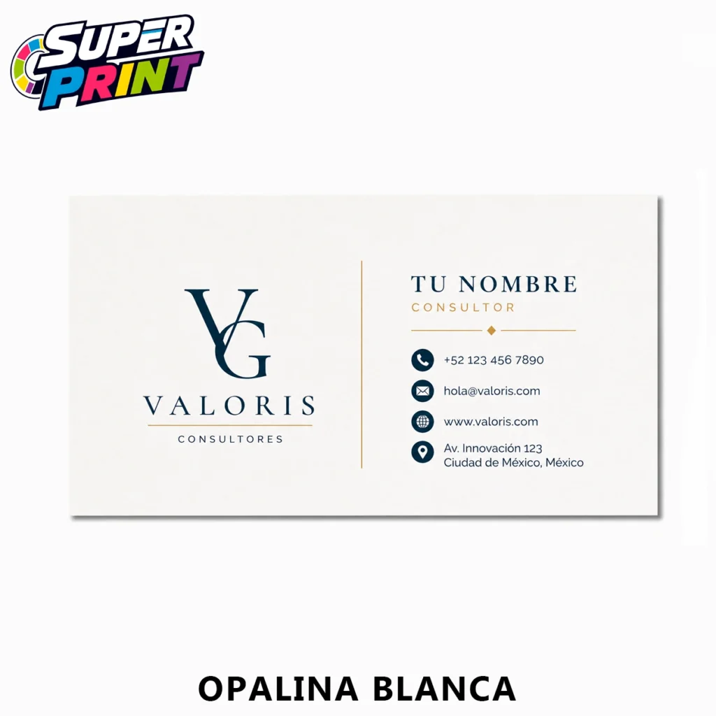 Tarjetas de Presentación Personalizadas 9 x 5 cm