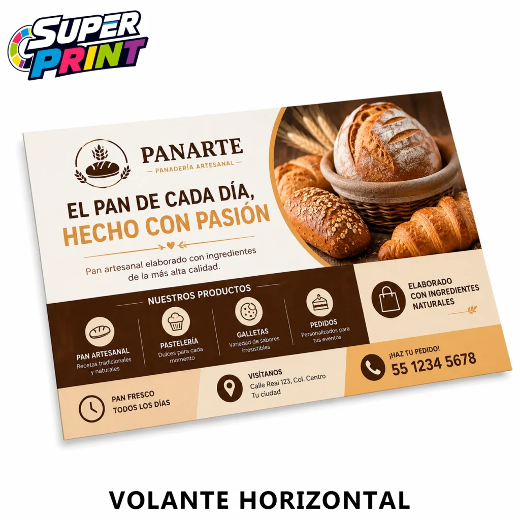 VOLANTE HORIZONTAL PANADERIA Volantes