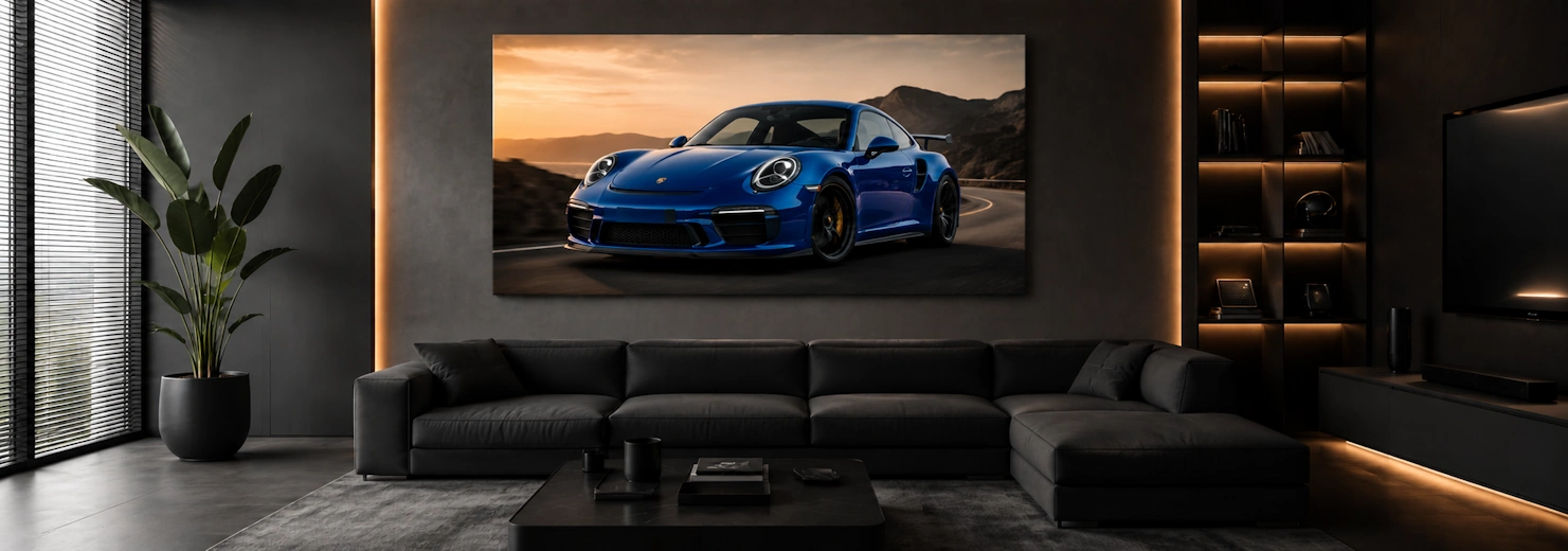 Canvas personalizado con automóvil deportivo